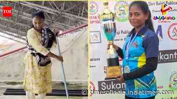 She won gold for Jharkhand and represented India. Today, she mops floors for Rs 10,000