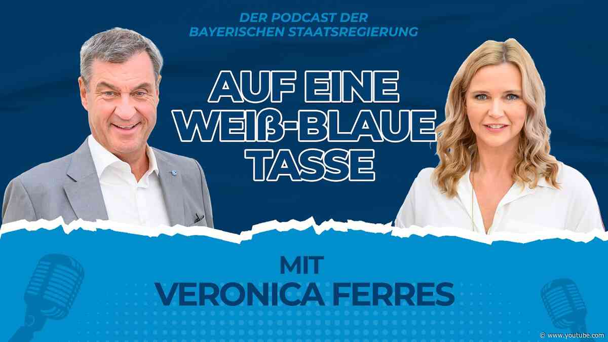 „Auf eine weiß-blaue Tasse“: Ministerpräsident Dr. Markus Söder und Veronica Ferres - Bayern