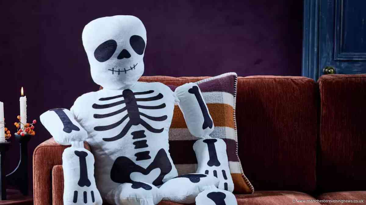Argos shoppers race to snap up giant Halloween skeleton cushion worth £16 for 85p
