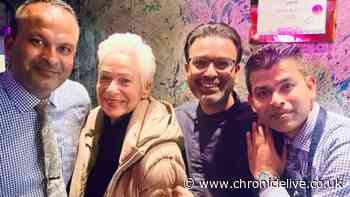 Denise Welch and TV co-stars become regulars at 'fabulous' Indian restaurant in Northumberland