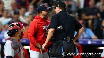 Cardinals' Oliver Marmol ejected by 'power-hungry' umpire Doug Eddings, who told rookie to straighten hat