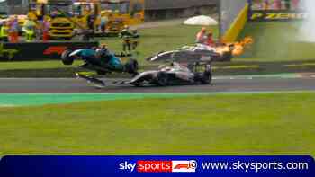 HUGE F3 crash sends Dams driver Xie airborne!