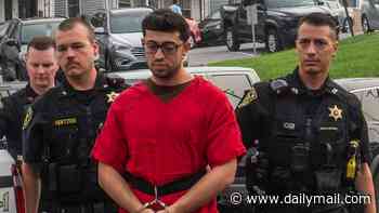 Astonishing photos show what happened to spoiled dork turned suspected college cocaine 'godfather', 24, moments after parents paid $250k bail... as the moment that made him drop his head in court is revealed