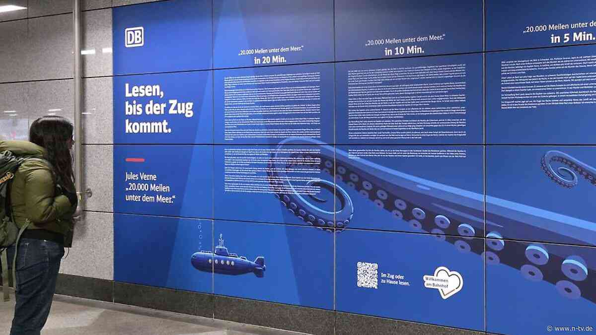 Bahnhöfe werden zu Buchseiten: Deutsche Bahn kämpft gegen Literaturverdrossenheit an