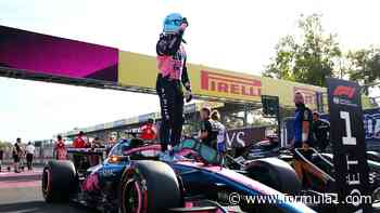Gasly reacts to shock pole position for Italian GP