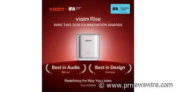 viaim Rise Receives Two 2026 IFA Innovation Awards; Indiegogo Campaign Launches September 8