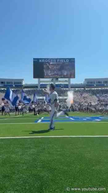 UK head coach Will Stein takes the field with the Wildcats ahead of Youngtown State matchup
