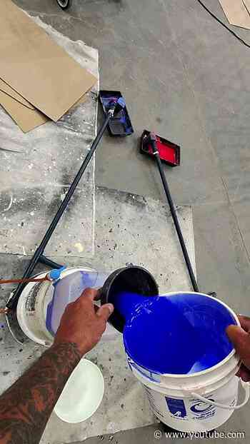 Pulling up to put the ice down. #shorts #njdevils #hockey #nhl #rink #icerink #iceinstall #jersey