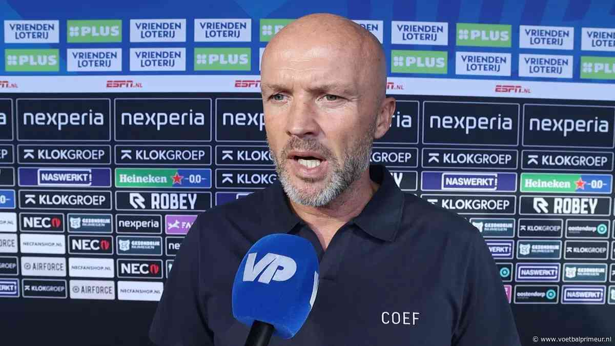 Schreuder ziet patroon na verliespartij NEC tegen Feyenoord: 'Niet alleen vandaag'