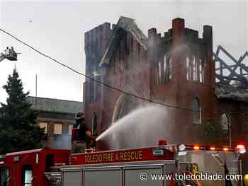 Crews demolish former St. Agnes Church following morning fire