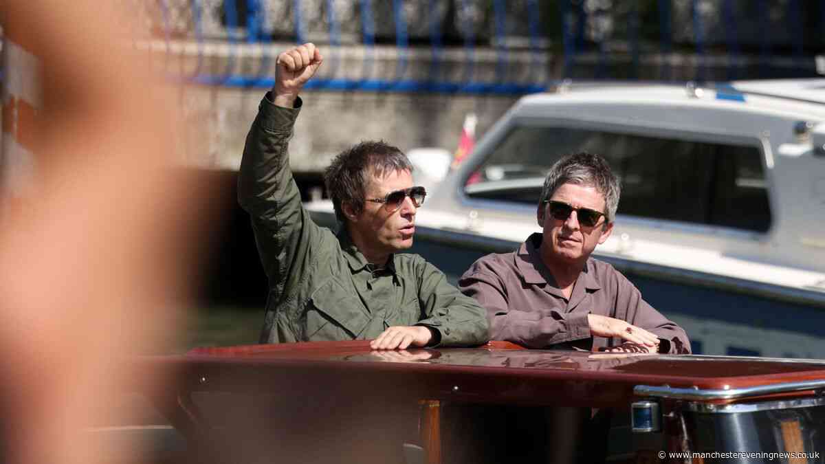 Oasis film premiere LIVE as stars gather for Gallagher brothers documentary in Venice
