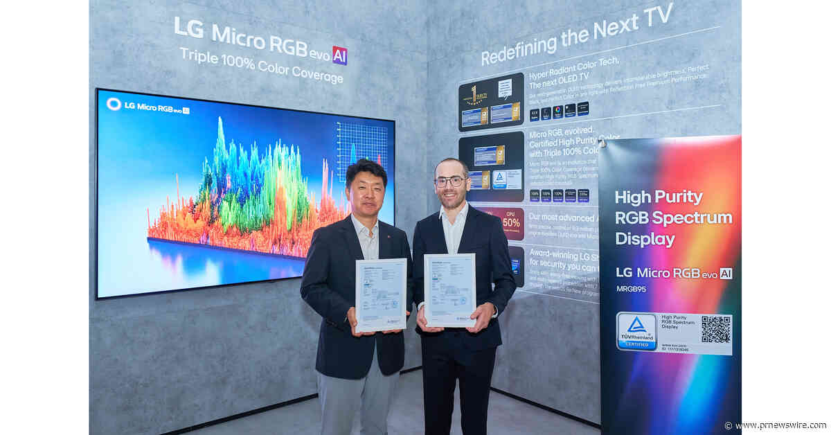 LG ELECTRONICS SHOWCASES COMPLETE PREMIUM RGB LINEUP WITH TÜV RHEINLAND CERTIFICATION FOR HIGH PURITY COLOR AT IFA 2026