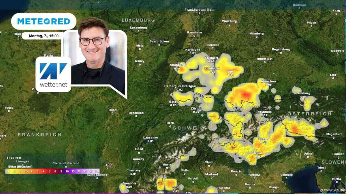 Nach 33-Grad-Hitze: Unwetter mit Hagel und Sturm ziehen ab Montag über Deutschland – DWD warnt