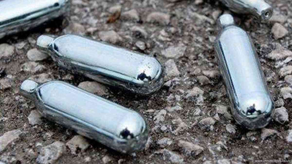 Corbridge man found with 11 cannisters of laughing gas tried to run from police