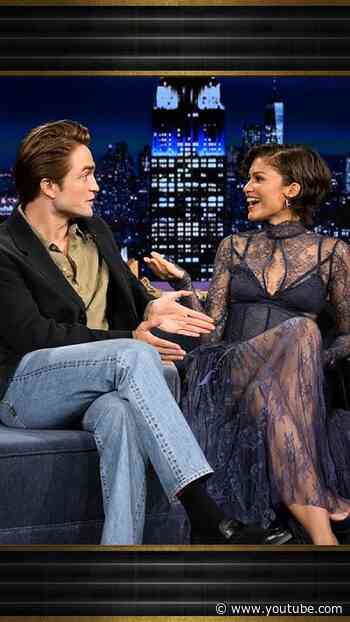 #Zendaya first met #RobertPattinson over the phone while he was in “#Batman mode” 🤣 #FallonTonight