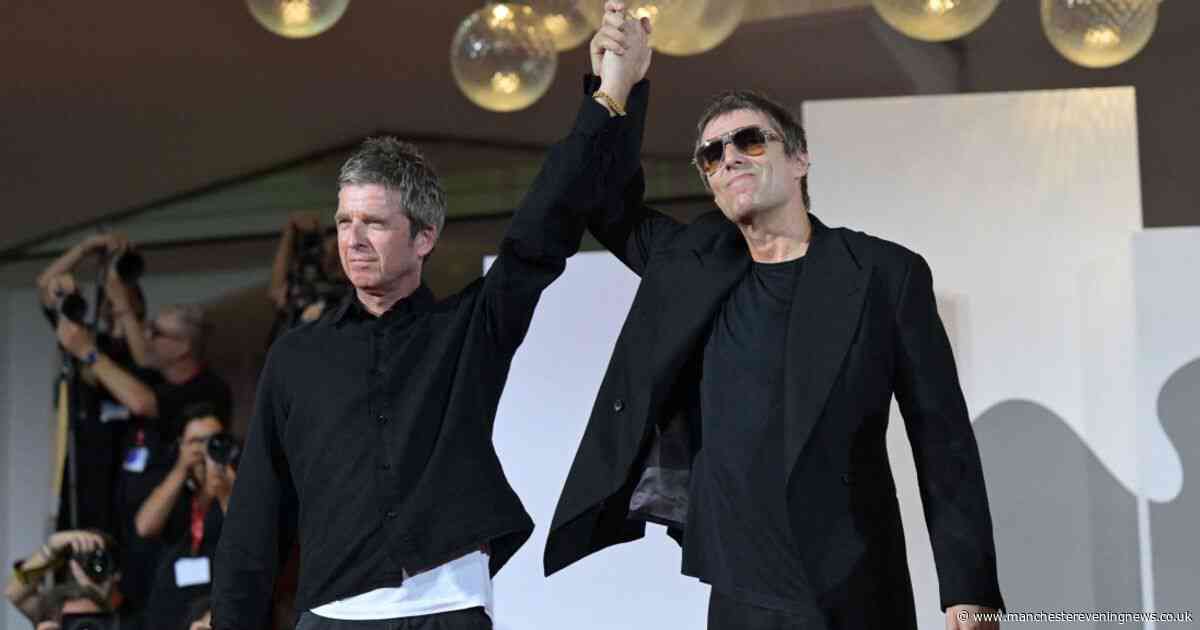 Liam and Noel Gallagher rock the Venice red carpet for Oasis film premiere
