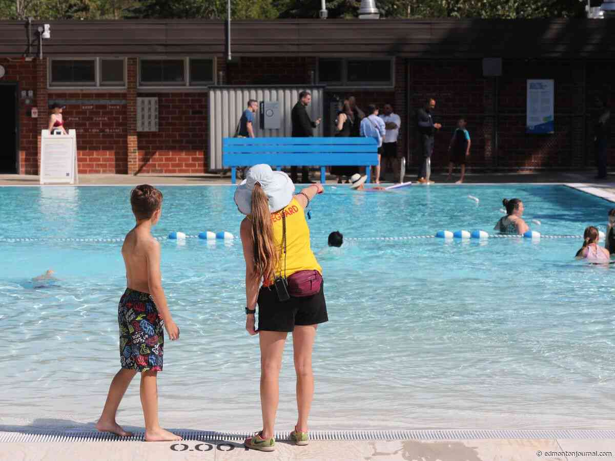 Is the weekend too cool for one last splash in the pool?