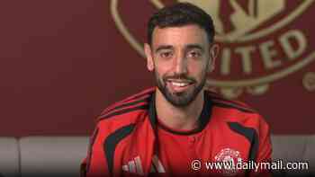 WATCH: Manchester United captain Bruno Fernandes sends heartfelt video message to little boy injured in tragic M9 crash after the club learn that he's a huge Red Devils fan