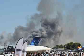 Two killed as Greek air force jet crashes at annual air show near Athens