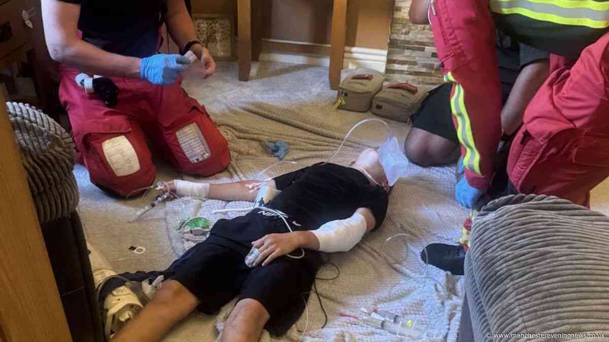 Emergency services rush to home after boy, 12, impaled on door as game goes badly wrong