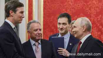 Trump's envoys Jared Kushner and Steve Witkoff meet Putin and speak for more than three hours in top secret talks... as Russian president gives two-word summation of Ukraine war