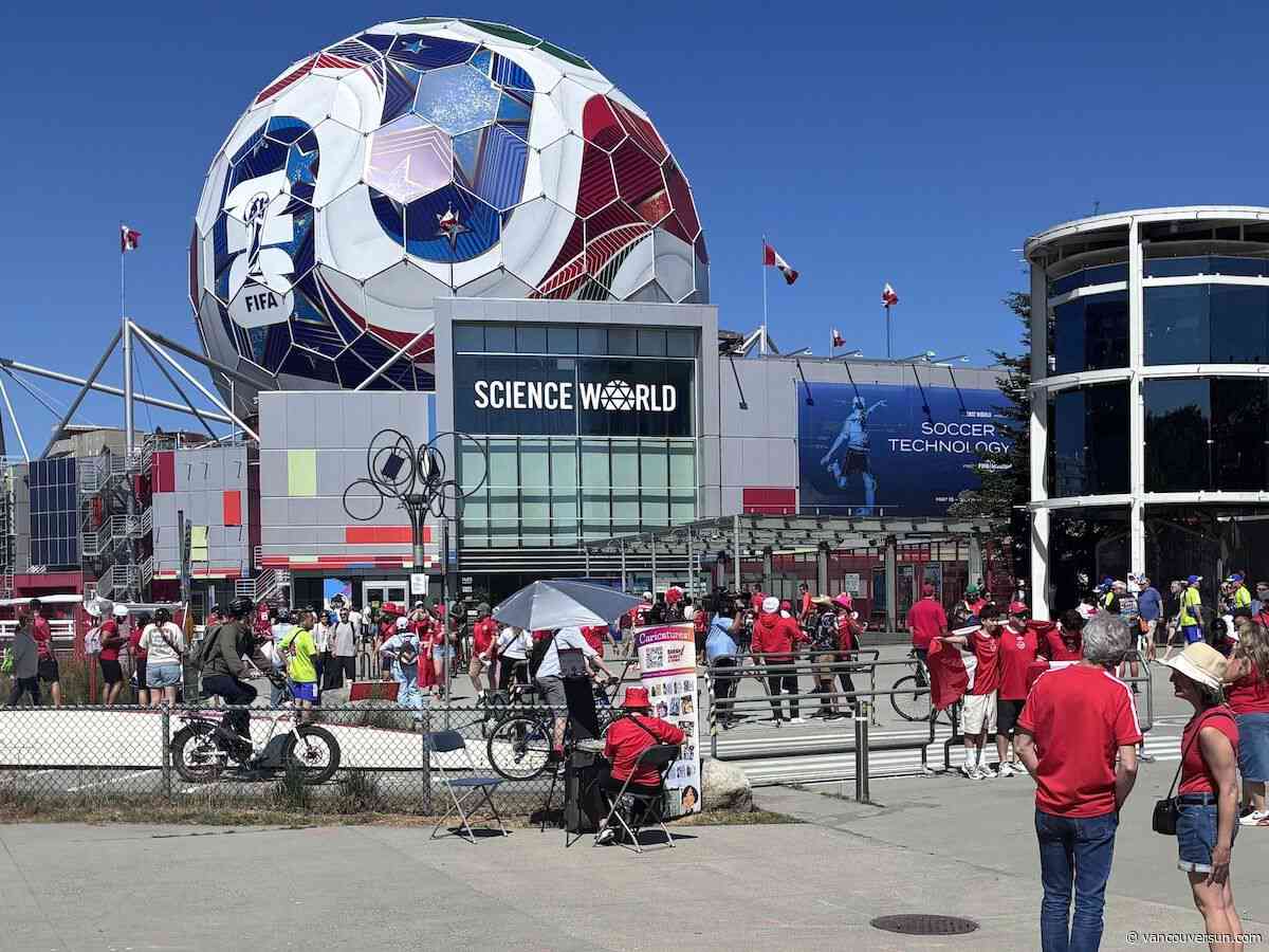 It's time to say farewell to the giant soccer ball at Science World