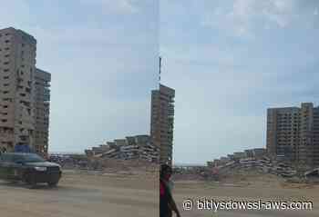 Demolieron las torres A y B del Complejo Residencial Luisa Cáceres de Arismendi en Playa Grande