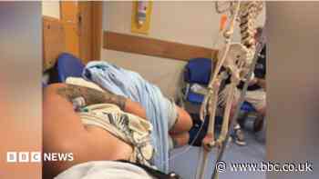 Hospital 'used model skeleton' for patient's drip