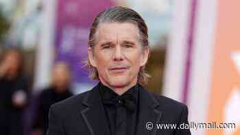 Ethan Hawke makes rare red carpet appearance with daughter Indiana, 15, and wife Ryan Shawhughes at Deauville Film Festival in France