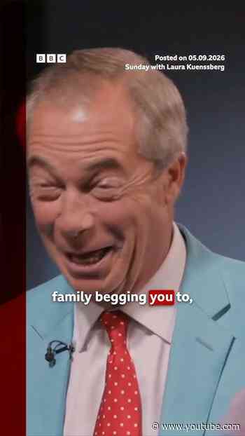 Nigel Farage's family want him to 'pack it  up and walk away'. #ReformUK #NigelFarage #BBCNews