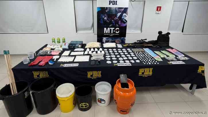 PDI desbarató laboratorio clandestino de droga en La Pintana
