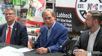 Gov. Abbott outlines affordability proposals during Lubbock stop