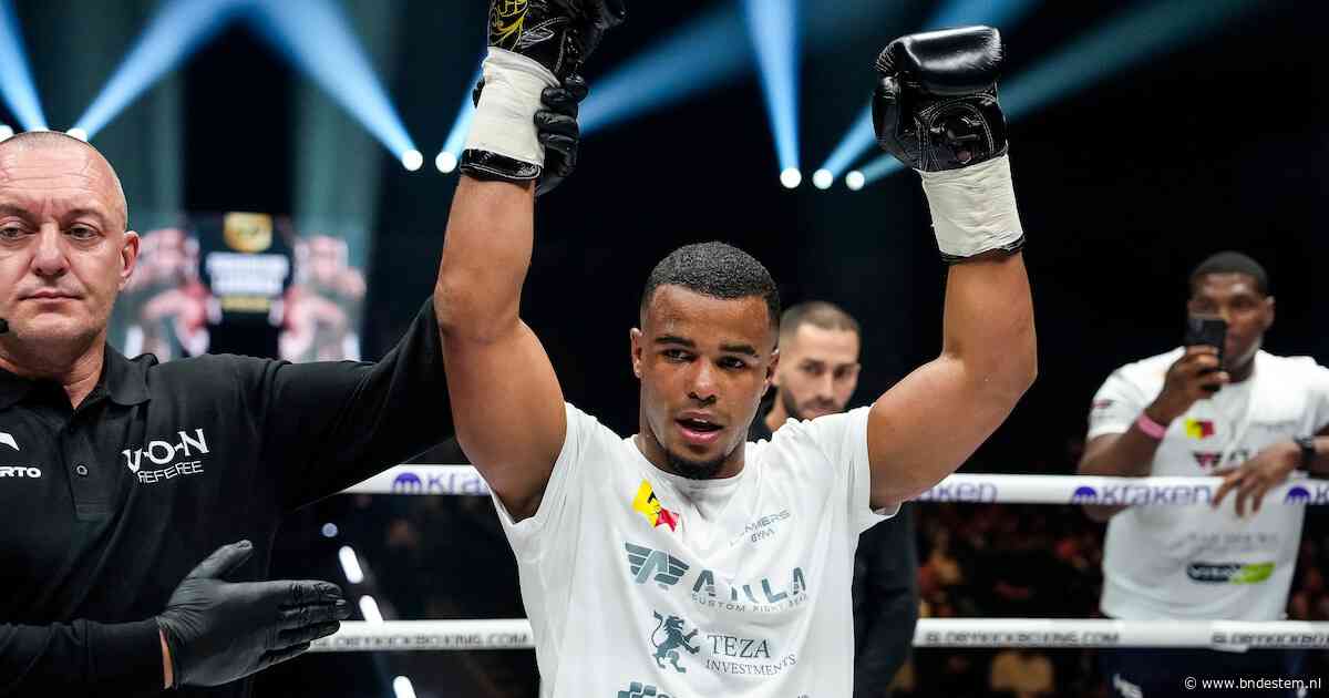 Spektakel op de socials, spektakel in de ring: Landman (21) verliest Glory-gevecht met opgeheven hoofd