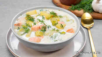 Schwedische Sommersuppe – Lachs, Lauch und Dill in einer erfrischenden Suppe vereint