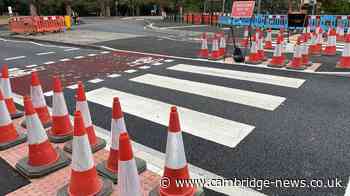 Cambridge residents hope new crossing will make road safer after door ripped off car