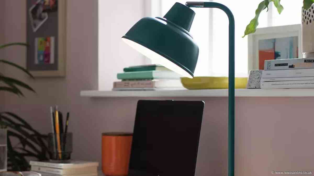 'Attractive' table lamp with 'enough light for whole room' drops to £2 from £27 with deal
