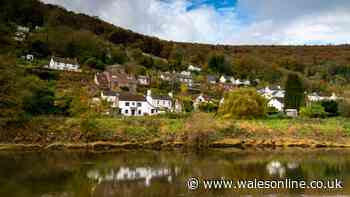 Wales' prettiest village dwarfed by gothic ruins which inspired writers and artists
