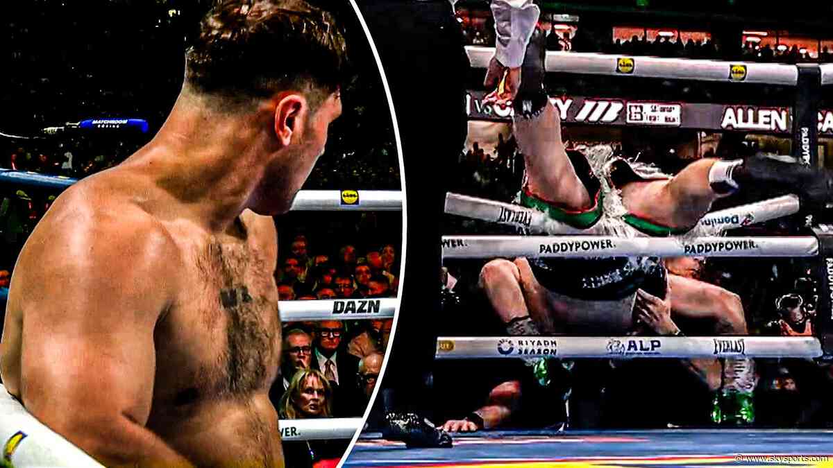 'What on earth?!' Allen fight ends in CHAOS as Carty falls out of ring!