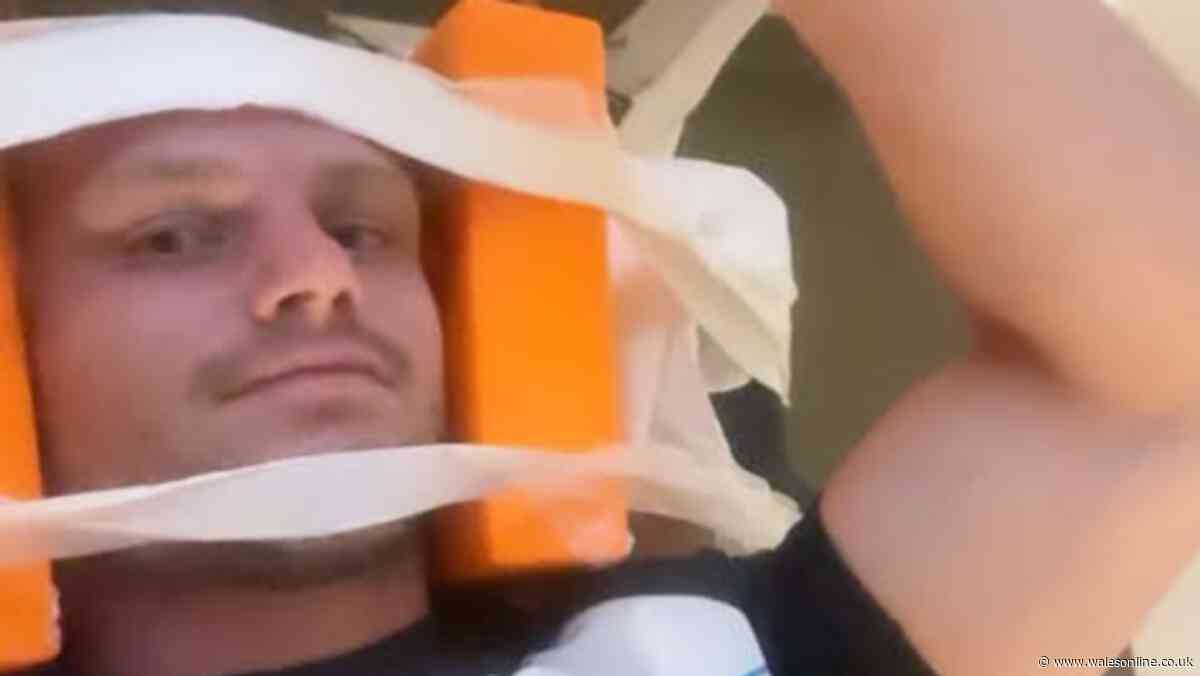 Top English rugby match halted as star rushed to hospital and update issued