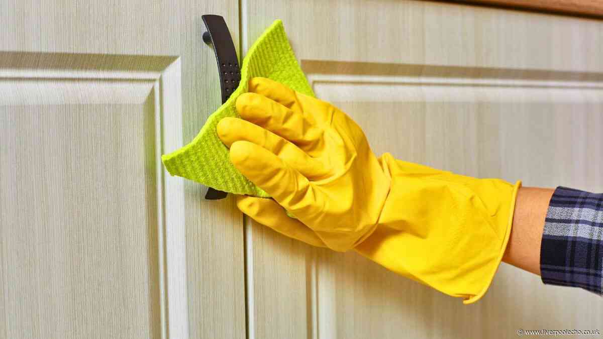 Kitchen cabinets will never look greasy or discoloured if cleaned one common kitchen item