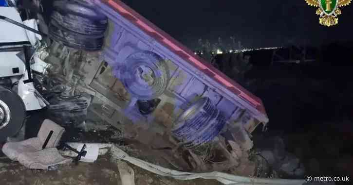 At least 20 dead after school bus plummets down 100ft ravine in Cape Verde