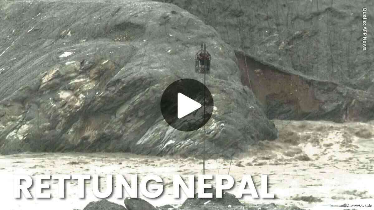 250 Meter Stahl über dem Hochwasser: Nepals riskante Rettungsleine im Video