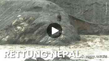 250 Meter Stahl über dem Hochwasser: Nepals riskante Rettungsleine im Video