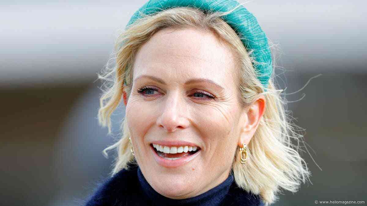 Makeup free Zara Tindall is a natural beauty in flattering skinny jeans for family day out