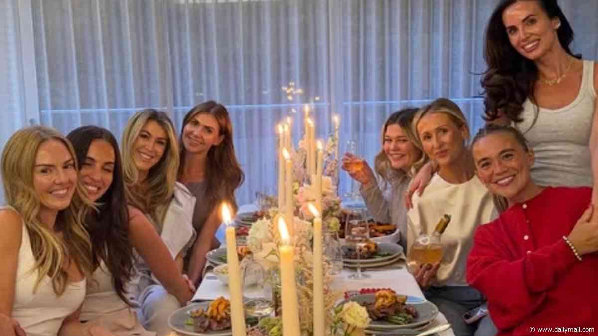 Ollie Watkins' wife Ellie's twin sister throws the WAG a leaving do as they celebrate 'new beginnings' ahead of her move to Saudi Arabia