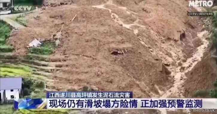 Woman watches her grandmother be swept away by mudslide in China