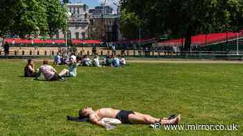 Met Office maps show 25C on Monday as 70 areas set for 20C or more - full list