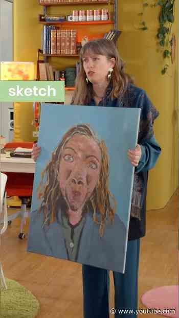 Als ik een baviaan was, zou ik mij ook schamen voor dit portret! 😂  #hetklokhuis #sketch #hetkantoor