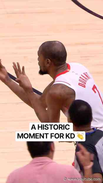 When KD passed Michael Jordan on the All-time scoring list 🔥