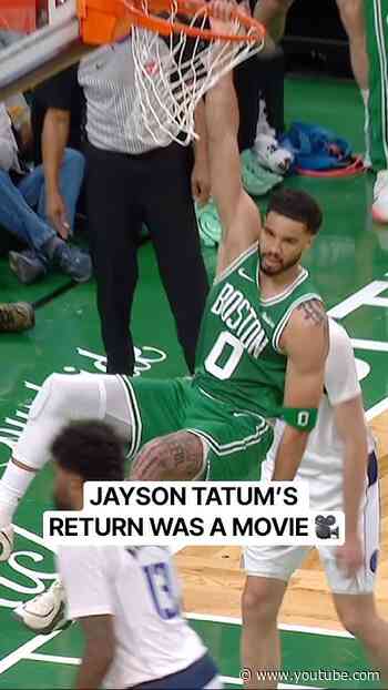 The Boston crowd was loving Tatum in his return 🔥